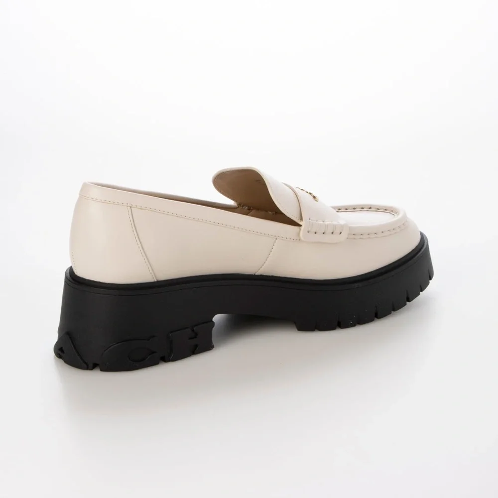 COACH RUTHIE LTHR LOAFER Lucy leather Loafer Shoes - Picture 3 of 8
